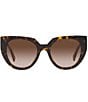 Color:Tortoise - Image 2 - Women's 52mm Oversize Cat Eye Sunglasses