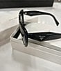 Color:Black - Image 5 - Women's 55mm Cat Eye Sunglasses