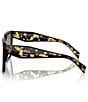 Color:Black - Image 3 - Women's 56mm Square Sunglasses