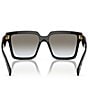 Color:Black - Image 4 - Women's 56mm Square Sunglasses