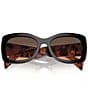 Color:Dark Brown - Image 5 - Women's 57mm Rectangle Sunglasses
