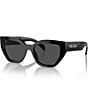 Prada Women's A09sf 55mm Cat Eye Sunglasses, Color:Black - Image 1