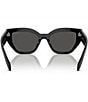 Color:Black - Image 4 - Women's A09sf 55mm Cat Eye Sunglasses