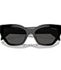 Color:Black - Image 5 - Women's A09sf 55mm Cat Eye Sunglasses
