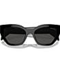 Prada Women's A09sf 55mm Cat Eye Sunglasses, Color:Black - Image 5