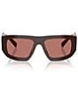 Prada Women's D04SU 53mm Geometric Sunglasses - Image 3