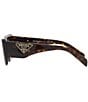 Prada Women's PR 13ZS 50mm Cat Eye Sunglasses, Color:Tortoise - Image 3