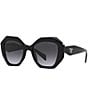 Color:Black - Image 1 - Womens PR 16WS 53mm Geometric Sunglasses