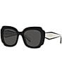 Color:Black - Image 1 - Women's PR 16YS 52mm Butterfly Sunglasses
