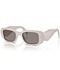 Prada Women's PR 17WS 49mm Rectangle Sunglasses, Color:Frosted Tortoise - Image 1