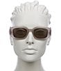 Prada Women's PR 17WS 49mm Rectangle Sunglasses, Color:Frosted Tortoise - Image 6