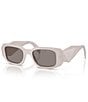 Prada Women's PR 17WS 49mm Rectangle Sunglasses - Image 1