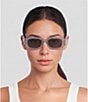 Prada Women's PR 17WS 49mm Rectangle Sunglasses - Image 6