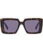 Prada Women's PR 23YS 51mm Square Sunglasses, Color:Mixed Tortoise - Image 2