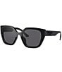 Color:Black - Image 1 - Women's PR 24XS 52mm Rectangle Sunglasses