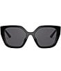 Color:Black - Image 2 - Women's PR 24XS 52mm Rectangle Sunglasses