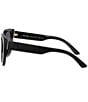 Color:Black - Image 3 - Women's PR 24XS 52mm Rectangle Sunglasses