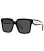 Color:Black - Image 1 - Women's PR 24ZS 56mm Square Sunglasses