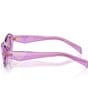 Color:Violet - Image 3 - Women's PR 26ZS 55mm Mirrored Oval Sunglasses