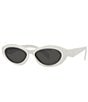 Prada Women's PR 26ZS 55mm Rectangle Sunglasses, Color:Bone - Image 1