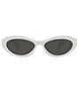Color:Bone - Image 2 - Women's PR 26ZS 55mm Rectangle Sunglasses