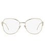Color:Pale Gold - Image 2 - Women's PR 57YS 57mm Clear Round Sunglasses