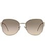 Color:Pale Gold - Image 2 - Women's PR 57YS 57mm Round Sunglasses