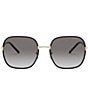 Color:Black - Image 2 - Women's PR 67XS 58mm Square Sunglasses
