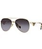 Color:Grey Flash - Image 1 - Women's PR 73ZS 58mm Aviator Sunglasses