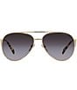 Color:Grey Flash - Image 2 - Women's PR 73ZS 58mm Aviator Sunglasses