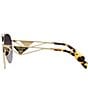 Color:Grey Flash - Image 3 - Women's PR 73ZS 58mm Aviator Sunglasses