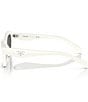 Color:White - Image 3 - Women's PR A02SF55-X 55mm Cat Eye Sunglasses