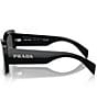 Color:Black - Image 3 - Women's PR A08SF57-X 57mm Square Sunglasses