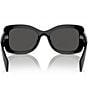 Color:Black - Image 4 - Women's PR A08SF57-X 57mm Square Sunglasses