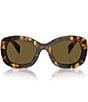 Color:Dark Brown - Image 2 - Women's PR A13S 54mm Havana Oval Sunglasses
