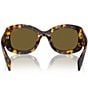 Color:Dark Brown - Image 4 - Women's PR A13S 54mm Havana Oval Sunglasses