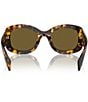 Prada Women's PR A13S 54mm Havana Oval Sunglasses, Color:Dark Brown - Image 4