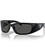 Color:Black - Image 1 - Women's PR A14S 60mm Wrap Sunglasses