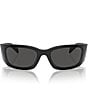 Color:Black - Image 2 - Women's PR A14S 60mm Wrap Sunglasses