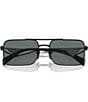 Color:Black - Image 5 - Women's PR A52S56-P 56mm Polarized Rectangle Sunglasses