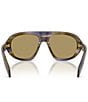 Prada Women's PR C05S 57mm Irregular Sunglasses, Color:Striped Laguna - Image 4