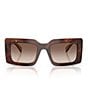 Prada Women's PR D01SF 53mm Rectangle Sunglasses - Image 4