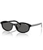 Prada Women's PR D17S 52mm Oval Sunglasses - Image 1