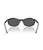 Prada Women's PR D17S 52mm Oval Sunglasses - Image 3