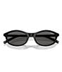 Prada Women's PR D17S 52mm Oval Sunglasses - Image 5