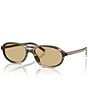 Prada Women's PR D20SU 56mm Oval Sunglasses - Image 1