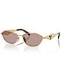 Prada Women's PR D50S 57mm Geometric Sunglasses - Image 1