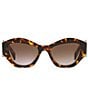 Color:Honey Havana - Image 2 - Women's PR07YS 53mm Havana Geometric Sunglasses