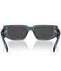 Prada Women's PR09ZSF 55mm Rectangle Sunglasses, Color:Transparent Ocean - Image 4