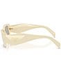 Prada Women's PR17WSF 51mm Rectangle Sunglasses, Color:Light Brown - Image 3
